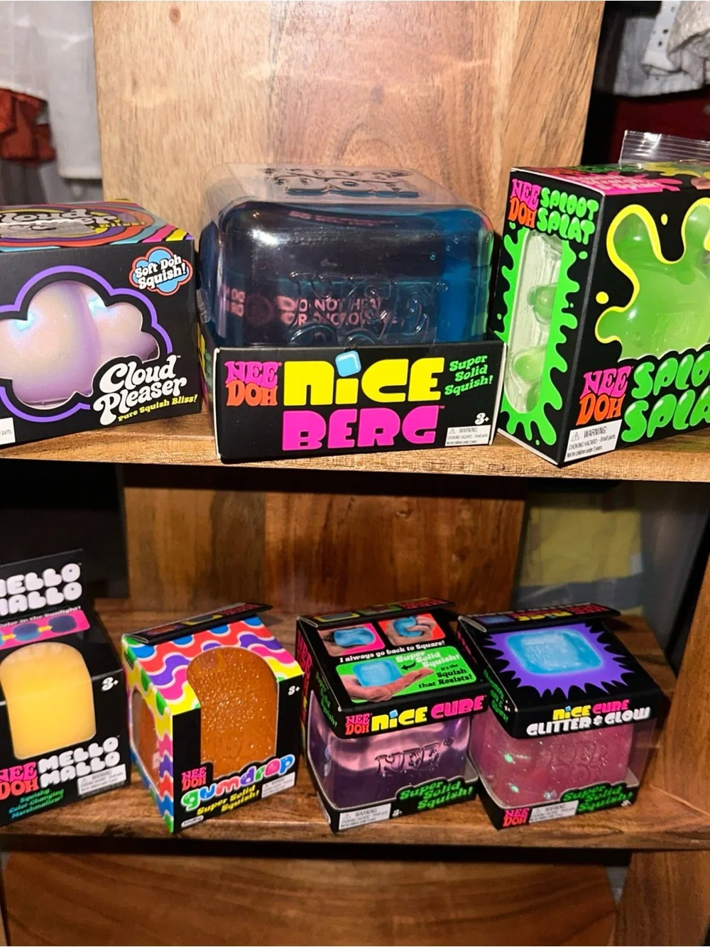 NeeDoh Squeeze Toys Nee Doh BUNDLE Berg cloud pleaser mello mallo glow gumdrop